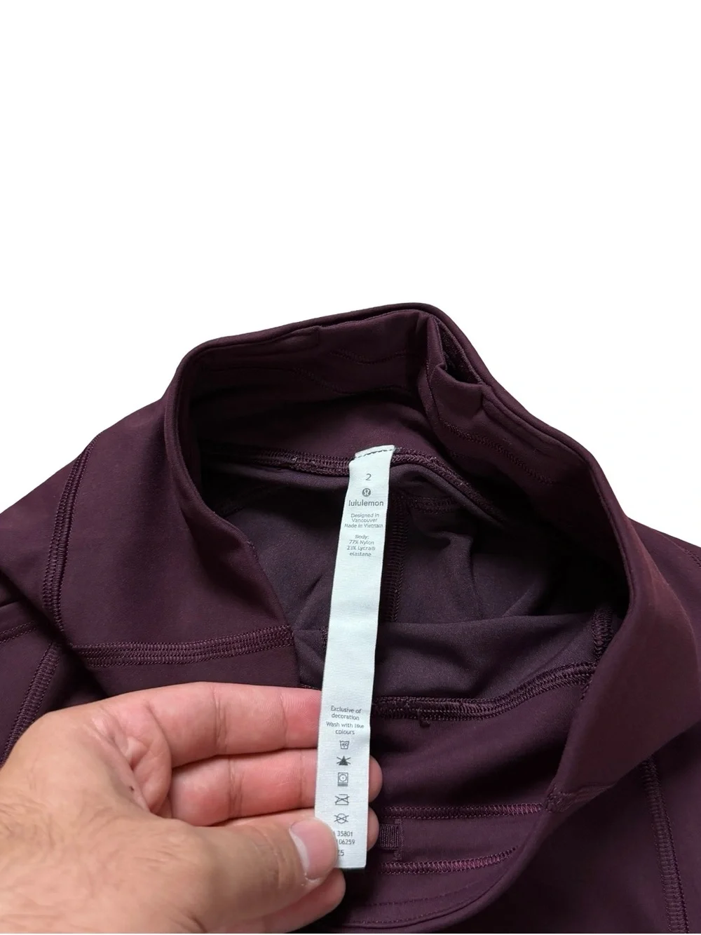 lululemon athletica inseam measures